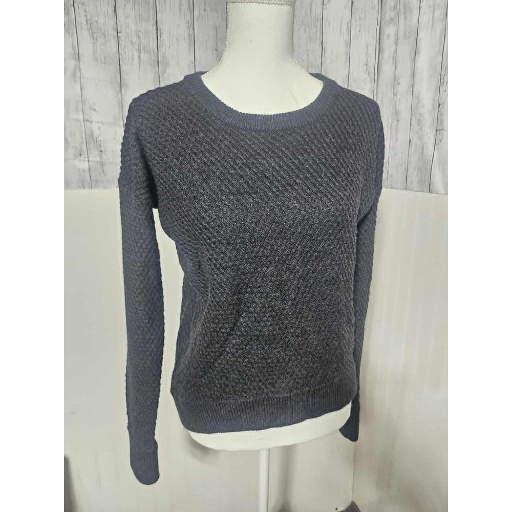 Lululemon Textured Knit Crewneck Sweater Charcoal Gray Women’s Large 12
